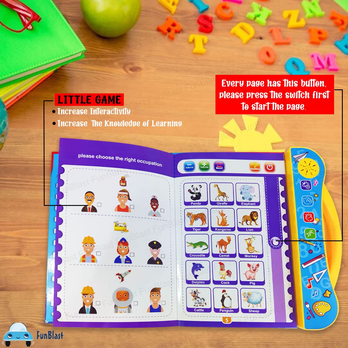 Colorful Audio Interactive Learning Book