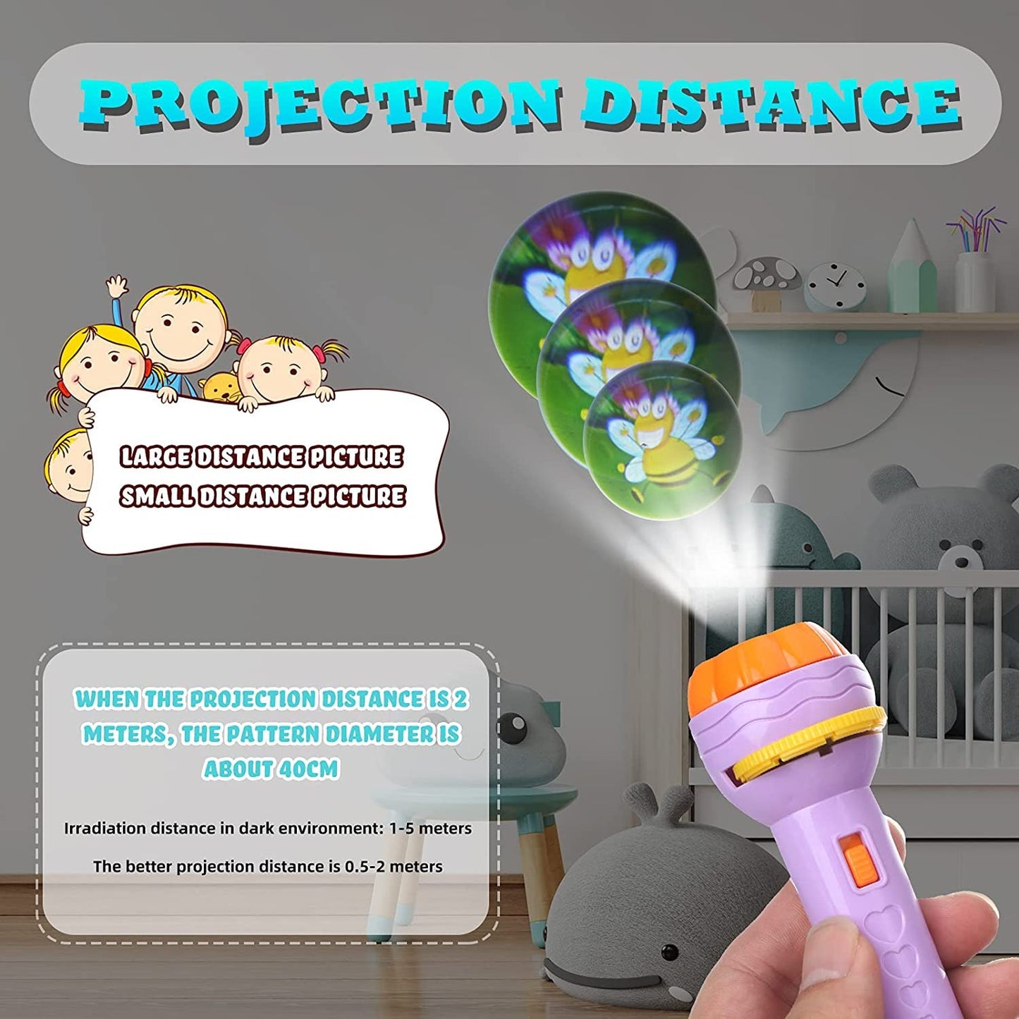 Mini Projector Torch Toy